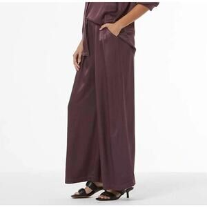 YOUNG FABULOUS & Broke‎ Mavis Pant in Raisin Size Small Purple Wide Leg Bohemian